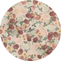 Behangcirkel English Garden | ⌀ 145 cm | Roze