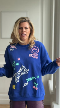 Sweater Dream on | Blue | Studio Poespas