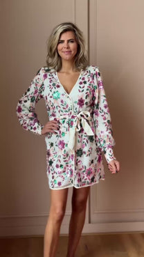 Dress Yade | Ecru multi | Harper & Yve