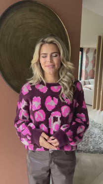 PRE-ORDER: Sweater Sparklin' Leopard | Studio Poespas