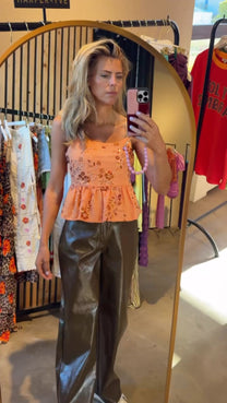 Top Day | Orange sequin | Harper & Yve