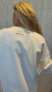 Sweater bandida | Ecru | Harper & Yve