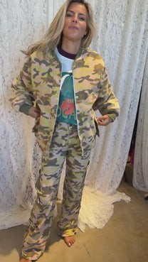 Jacket Troy | Green camo | Harper & Yve