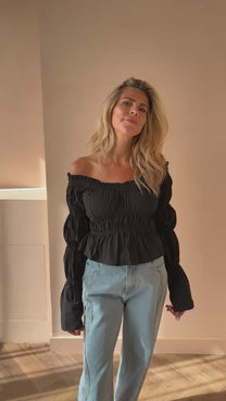 Smock top Laana | Black | Refined Department