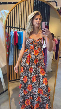 Dress Dina | Lexie leopard bloom | Harper & Yve