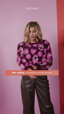 PRE-ORDER: Sweater Sparklin' Leopard | Studio Poespas