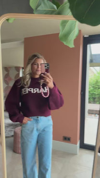 Jumper Lysanne | Wine berry | Harper & Yve