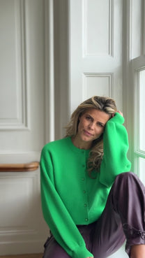 Cardigan Candy Cloud | Green | Studio Poespas