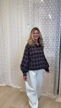 Coat Rylee | Tipsy red check | Harper & Yve