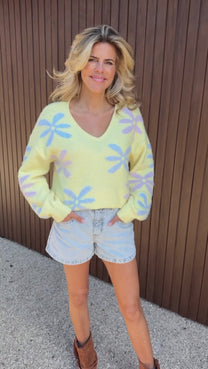 Sweater Fluffy flower | Studio Poespas