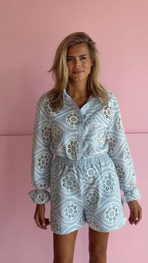 Blouse Tara | Blue | Amaya Amsterdam