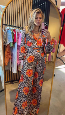 Pants Meike | Lexie leopard bloom | Harper & Yve