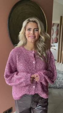 PRE-ORDER: Cardigan Partypopper | Pink | Studio Poespas