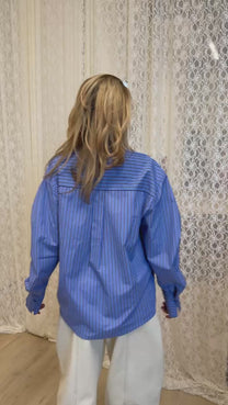 Longsleeve Ted | Stripe blue | Harper & Yve