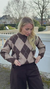 PRE-ORDER: Sweater argyle | One size