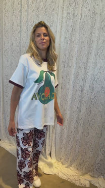 Shirt club avocado | Ecru | Harper & Yve