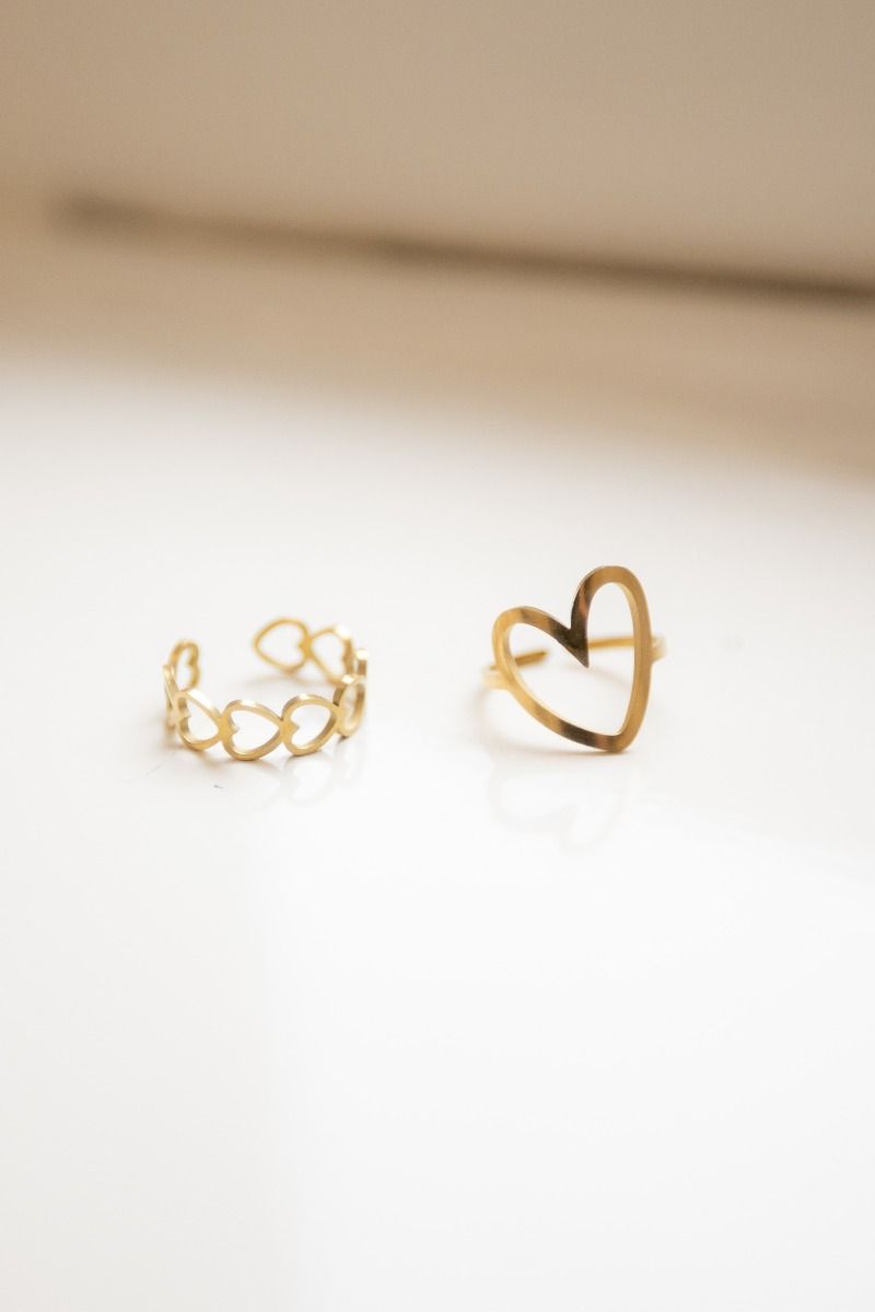 Ring lots of love | Goud