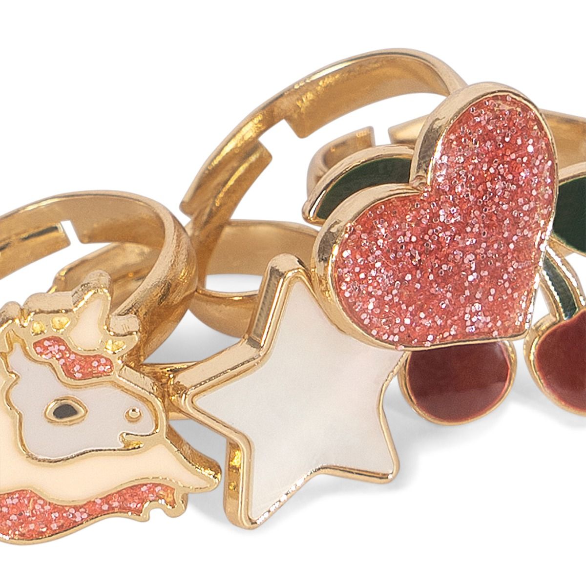 Ringen set | 12 stuks | Multi color | Konges Slojd