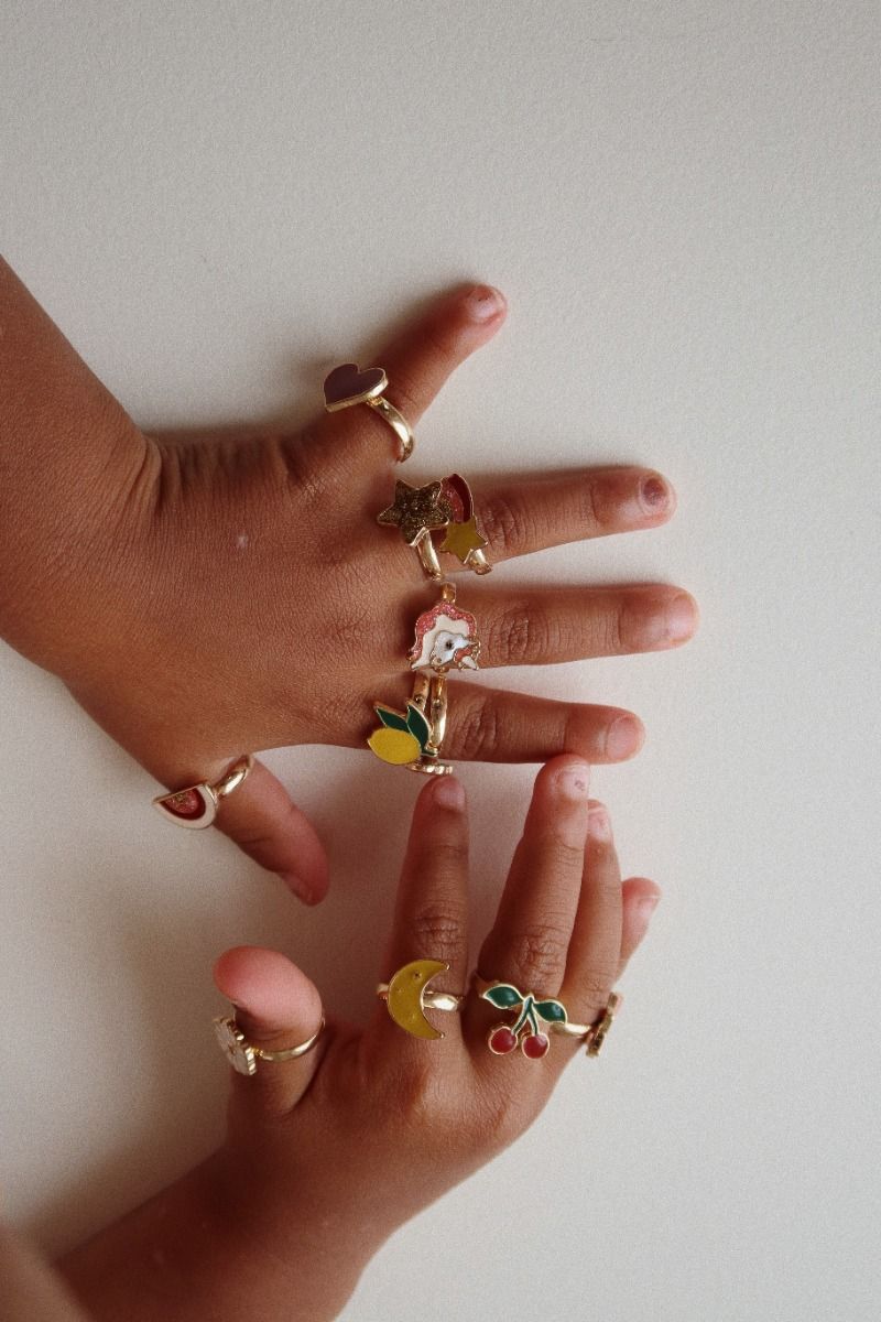 Ringen set | 12 stuks | Multi color | Konges Slojd