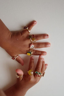 Ringen set | 12 stuks | Multi color | Konges Slojd
