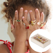 Ringen set | 12 stuks | Multi color | Konges Slojd