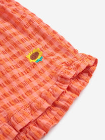 Ruffle woven shorts Vichy | Bobo Choses
