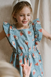Ruffle dress Morning egg all over | Bobo Choses