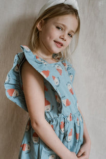 Ruffle dress Morning egg all over | Bobo Choses