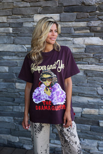 Shirt Dramaqueen | Dark fudge | Harper & Yve