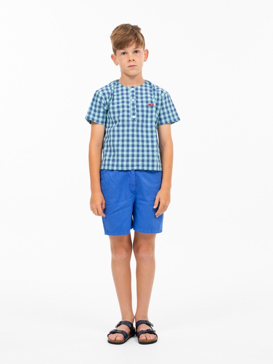Shirt Henley | Sky check | Wander & Wonder