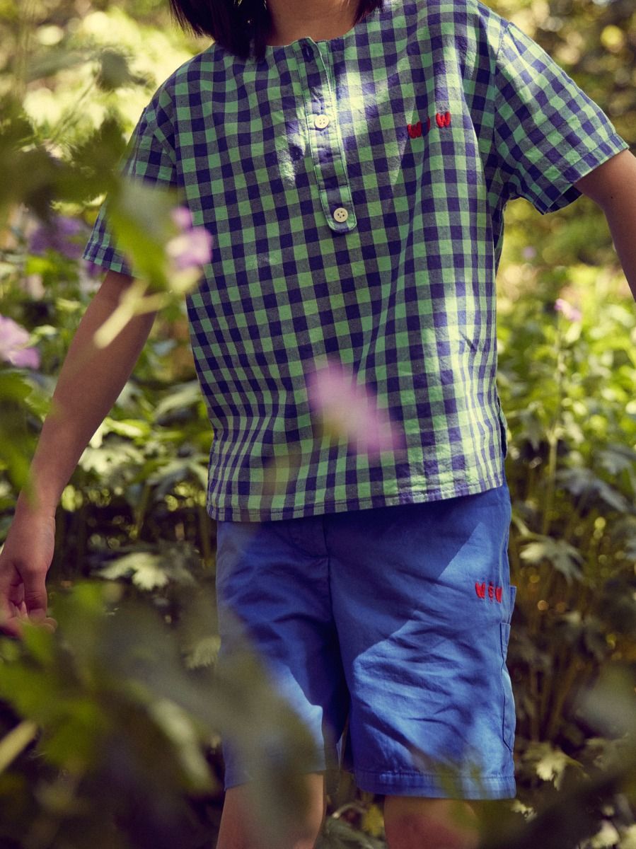 Shirt Henley | Sky check | Wander & Wonder