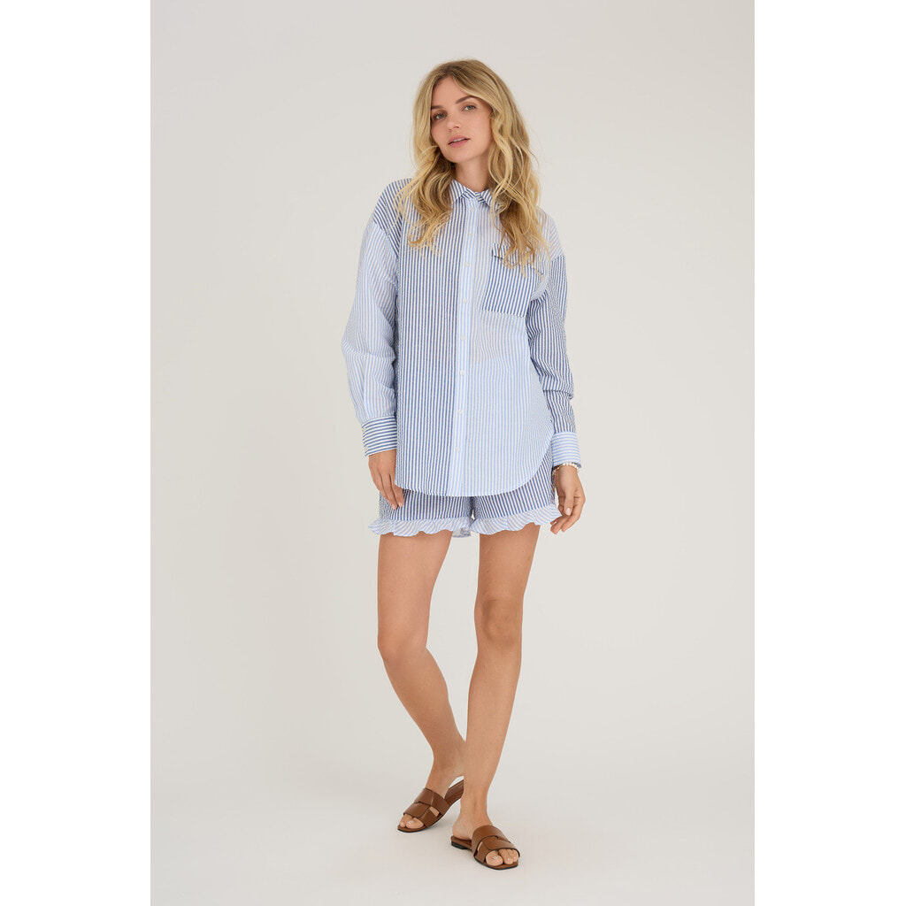 Blouse Mila | Blue/navy | A-view