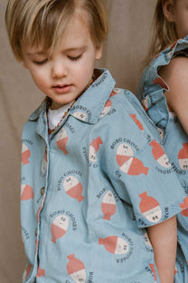 Shirt Morning egg all over | Light denim | Bobo Choses