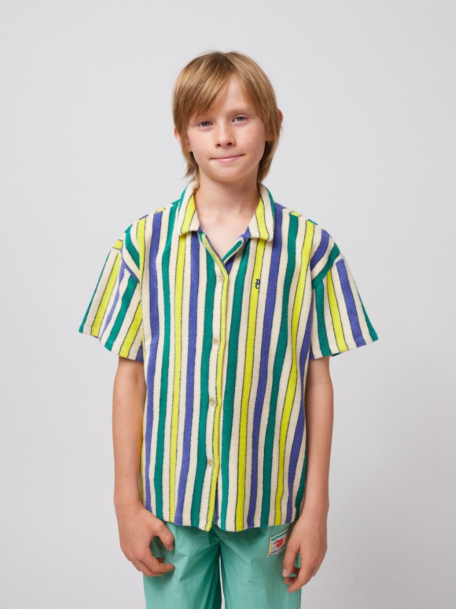 Shirt Terry cloth | Multicolor stripes | Bobo Choses