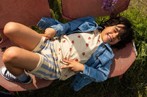 Short chino stripes | Sesame | Sproet & Sprout