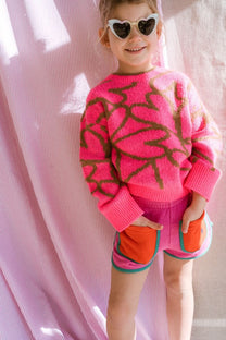 Shorts Pink color block | Bobo Choses