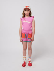 Shorts Pink color block | Bobo Choses
