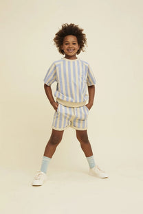 Sweatshirt Raglan stripes | Sesame | Sproet & Sprout