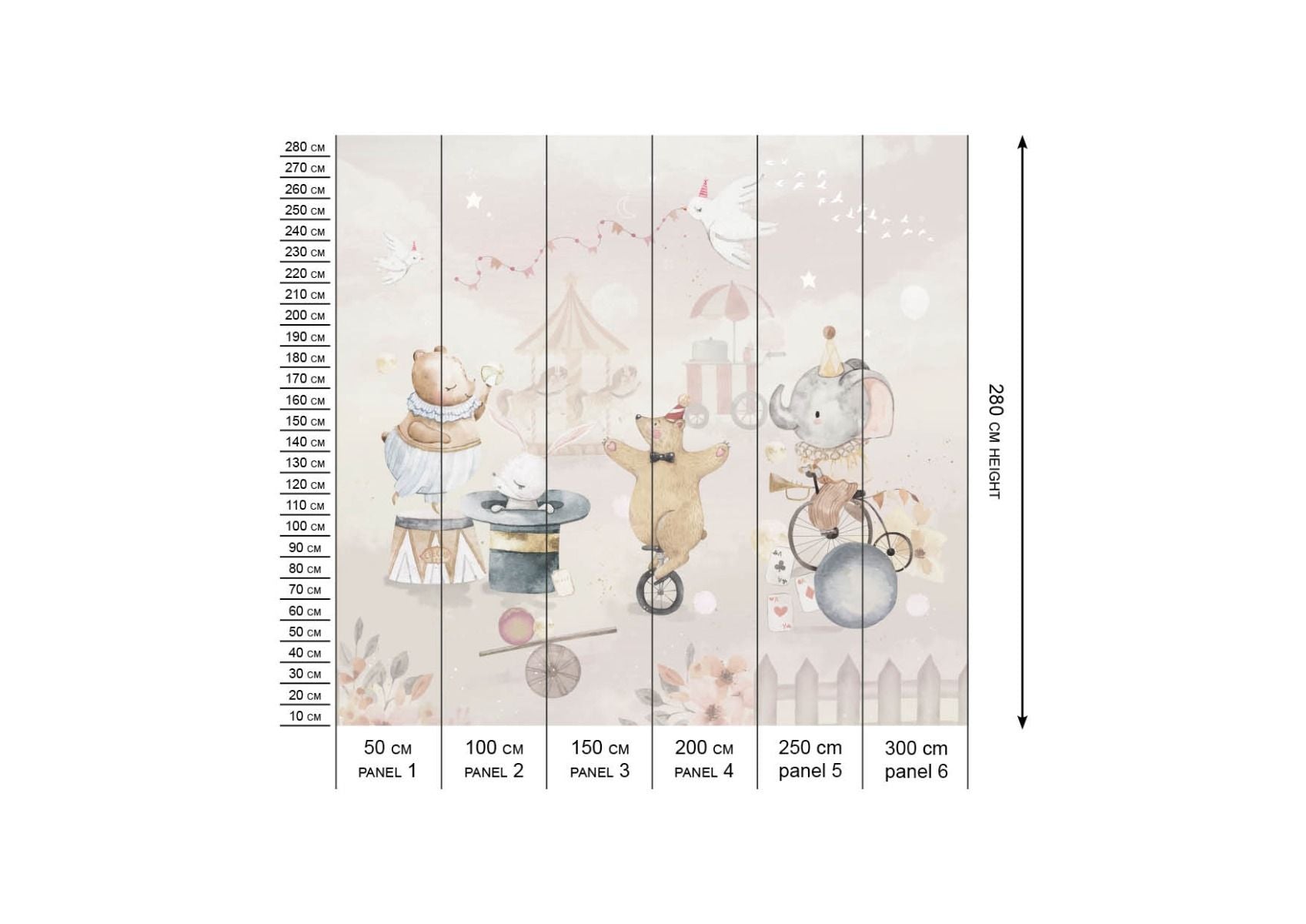Behang Circus | Pastel