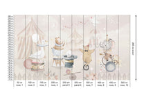 Behang Circus | Pastel | Staaltje