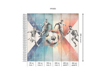 Wallpaper Football | Men | Blue