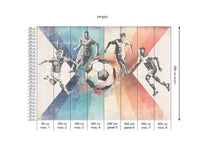 Wallpaper Football | Men | Blue