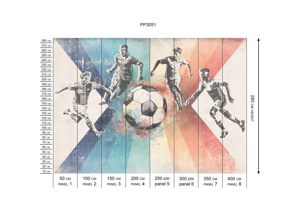 Wallpaper Football | Men | Blue