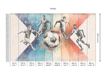 Wallpaper Football | Men | Blue