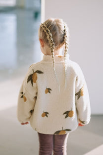 Teddy jacket Jody | Mon grand citron sage | Konges Slojd
