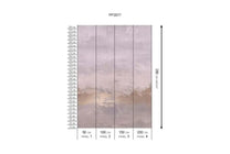 Behang Abstract | Roze | Staaltje