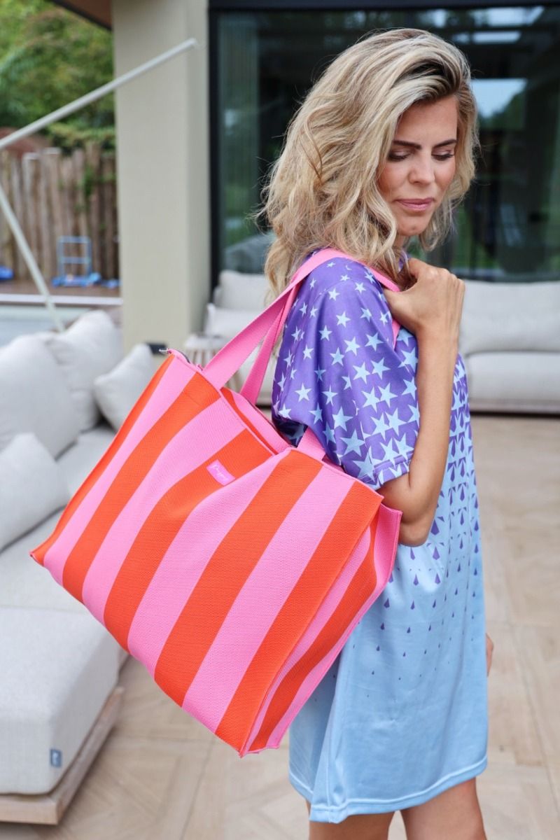 Totebag Lollipop | Rood/roze | Studio Poespas