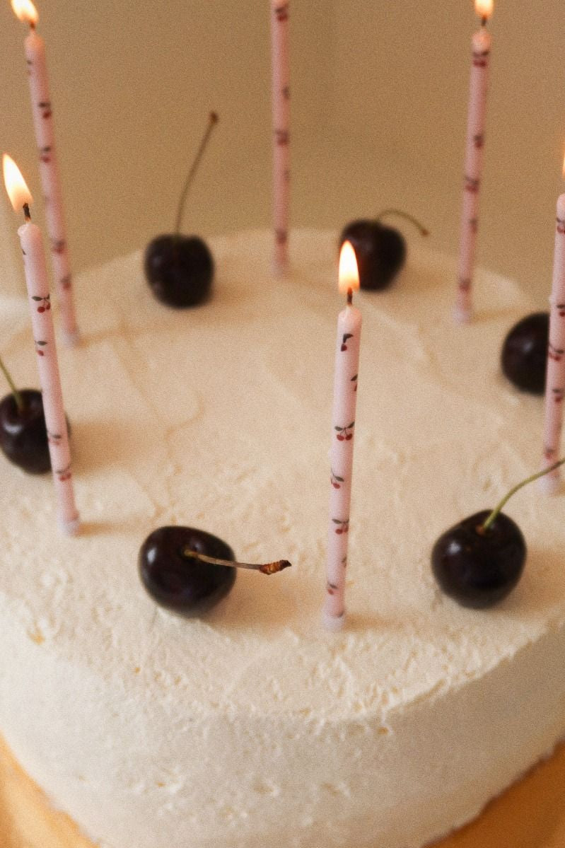 Verjaardagskaarsen | Cherry | 12 stuks | Konges Slojd