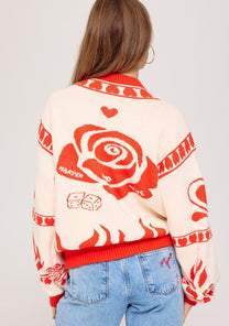 Vest Jazz | Ecru/spicy red | Harper & Yve