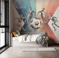 Wallpaper Football | Men | Blue